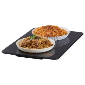 VEVOR Electric Warming Tray, 16.5" x 11" Portable Tempered Glass Heating Tray, Perfect for Dinner, Catering, House, Parties, Events