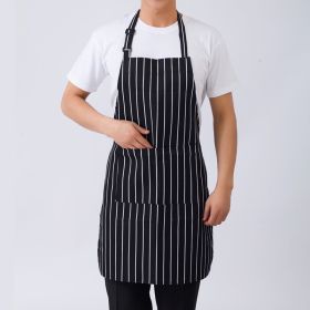 1pc Adjustable Half-length Adult Apron Striped Restaurant Chef Apron Outdoor Camping BBQ Picnic Kitchen Cook Apron With 2 Pockets; Kitchen Access (Color: C, size: PJL-536)
